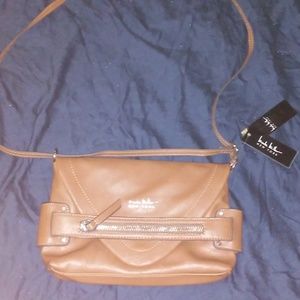 NWT NICOLE MILLER LEATHER CROSSBODY